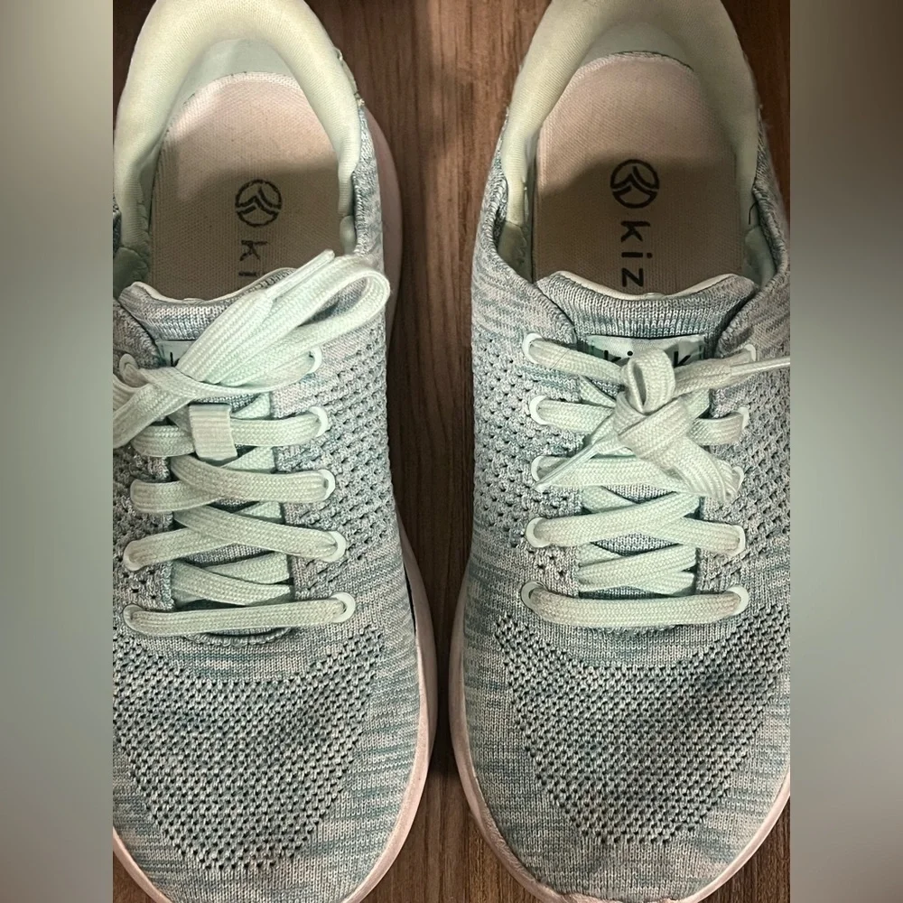 Kizik Light Teal Knit Women's Athletic Sneakers